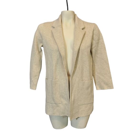 J. Crew Jackets & Blazers - J. Crew Beige Pocket Blazer Size XXS